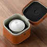 Gaiwan Travel Set with leather case (Glass)