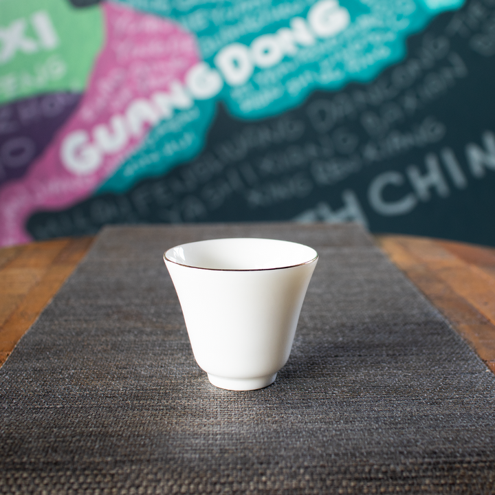 Golden Rim Porcelain Cups