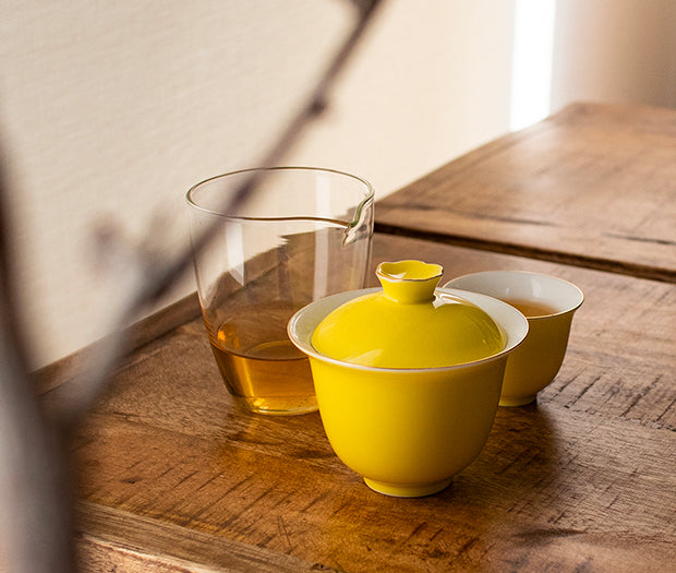 Premium Gaiwan Set (Yellow)