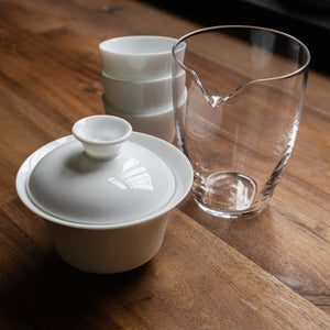 White Gaiwan Travel Set